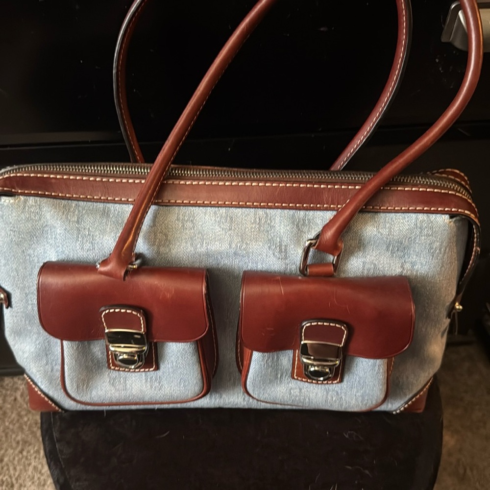 Dooney & Bourke Monogram Double Pocket Doctor Satchel